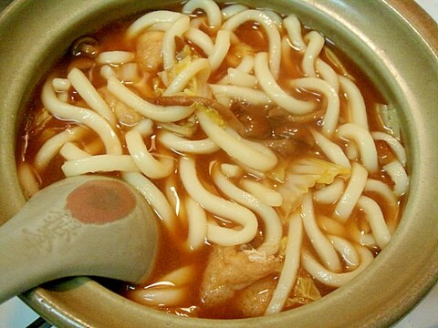 なめこ味噌煮込みうどん